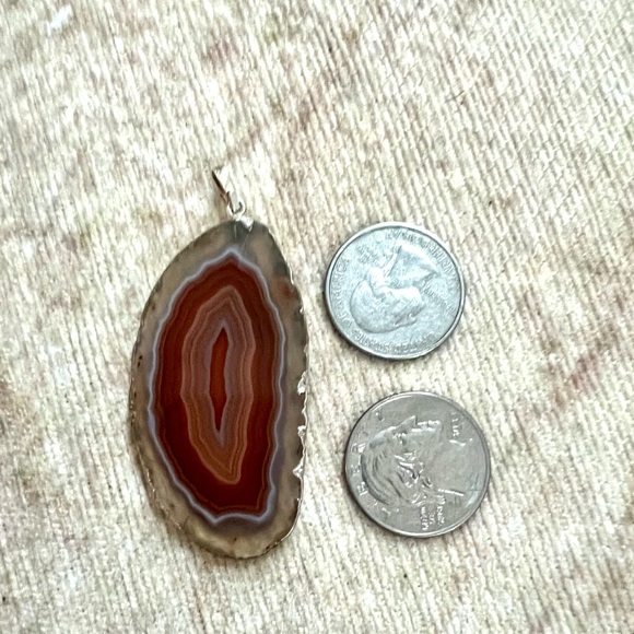 Carnelian Slice Pendant - Picture 2 of 6